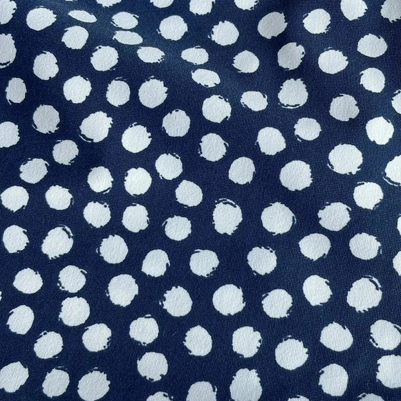 Spanx 6" Sunshine shorts Navy dot Pull On Pockets Women’s Size M 50213R NWT - Picture 4 of 13